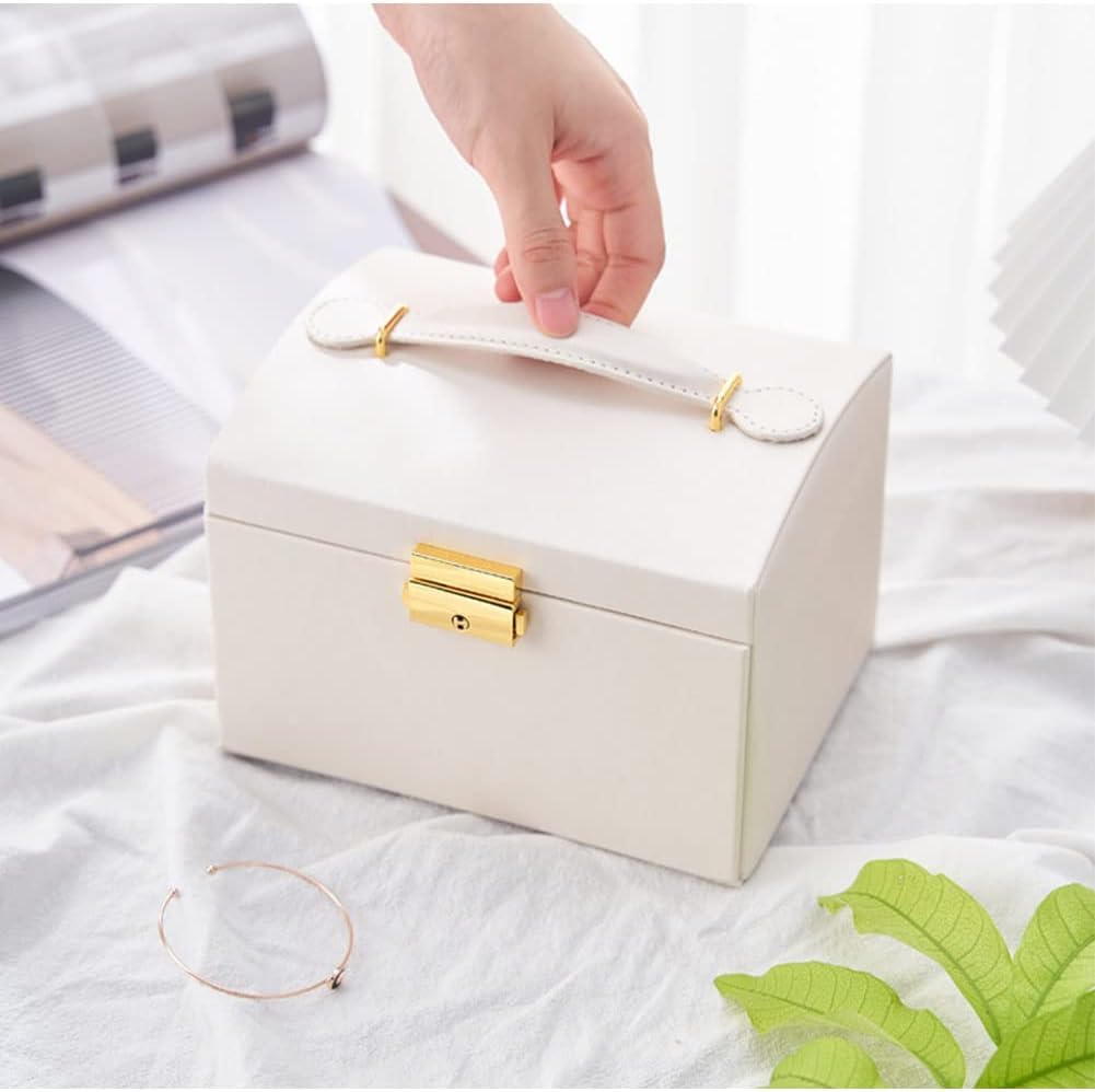 Amazon.co.jp: ジュエリーボックス 3段大容量 アクセサリーケース 17cm