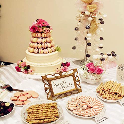 6 Tiers Round Macaron Tower Stand Cake Display Rack Cupcake Stand Desserts Display For Wedding Birthday Decor #TOP4