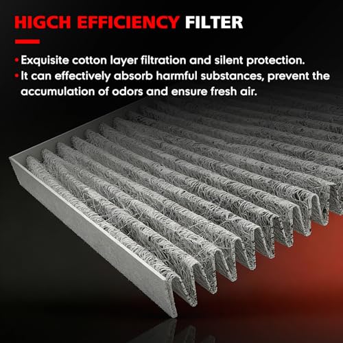 Image of CF10140 Cabin Air Filter with Activated Carbon Compatible for Nissan Altima /Maxima /Murano /Sentra, Infiniti FX35 /G35, Outlander Replaces 27277-4M400, PC5530, 24857