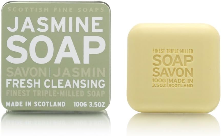 Scottish Fine Soaps Jasmine Floral Soap Tin Soap 100g