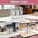 Adjustable Label Dispenser, Acrylic Sticker Roll Holder Dispenser Sticker Holder Label Stand for Holding Office and Home (Size:4 Disks)