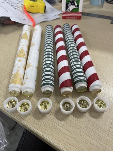 Image of Honoson 6 Pcs Christmas Flameless Taper Candles with Remote Timer
