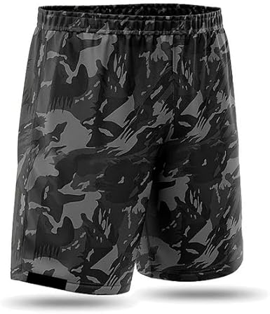 Shorts Térmico Bermuda Esportiva Masculino Fitness Atleta Academia Futebol Treino Corrida Praia Poliéster Elastano Premium Neon Camuflado