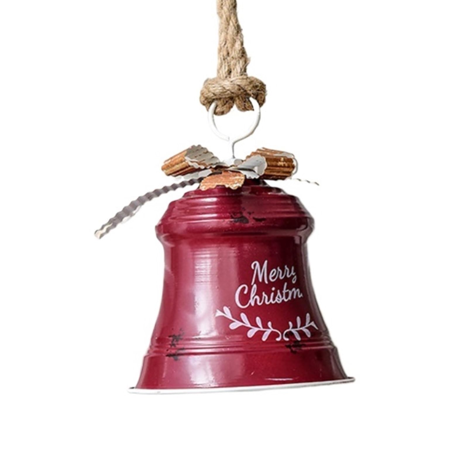 Campane Natalizie Decorazione Campane Di Corno Metallo Appese All'albero Natale Creative Campanelle For La Decorazione Della Casa Campanelle Di Natale(Rot)