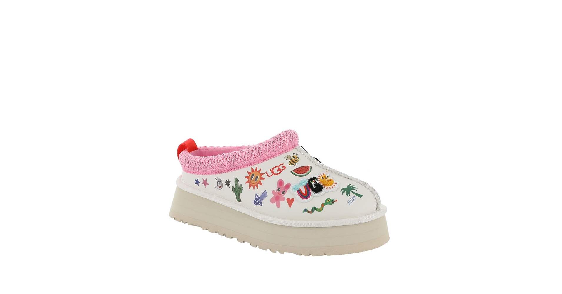 UGG TAZZ ポップ　スケッチ　アグ　スリッポン　限定　ピンク 24cm UGG アグ スリッポン シューズ スリッパ タズ レディース 厚底