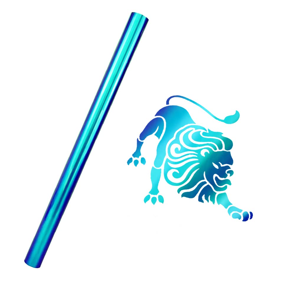 Chamelen HTV Heat Transfer Vinyl Gradient Change Luxury Color 8 Colors Iron On For DECAL Xmas DIY (CHM006,1FTX15M)