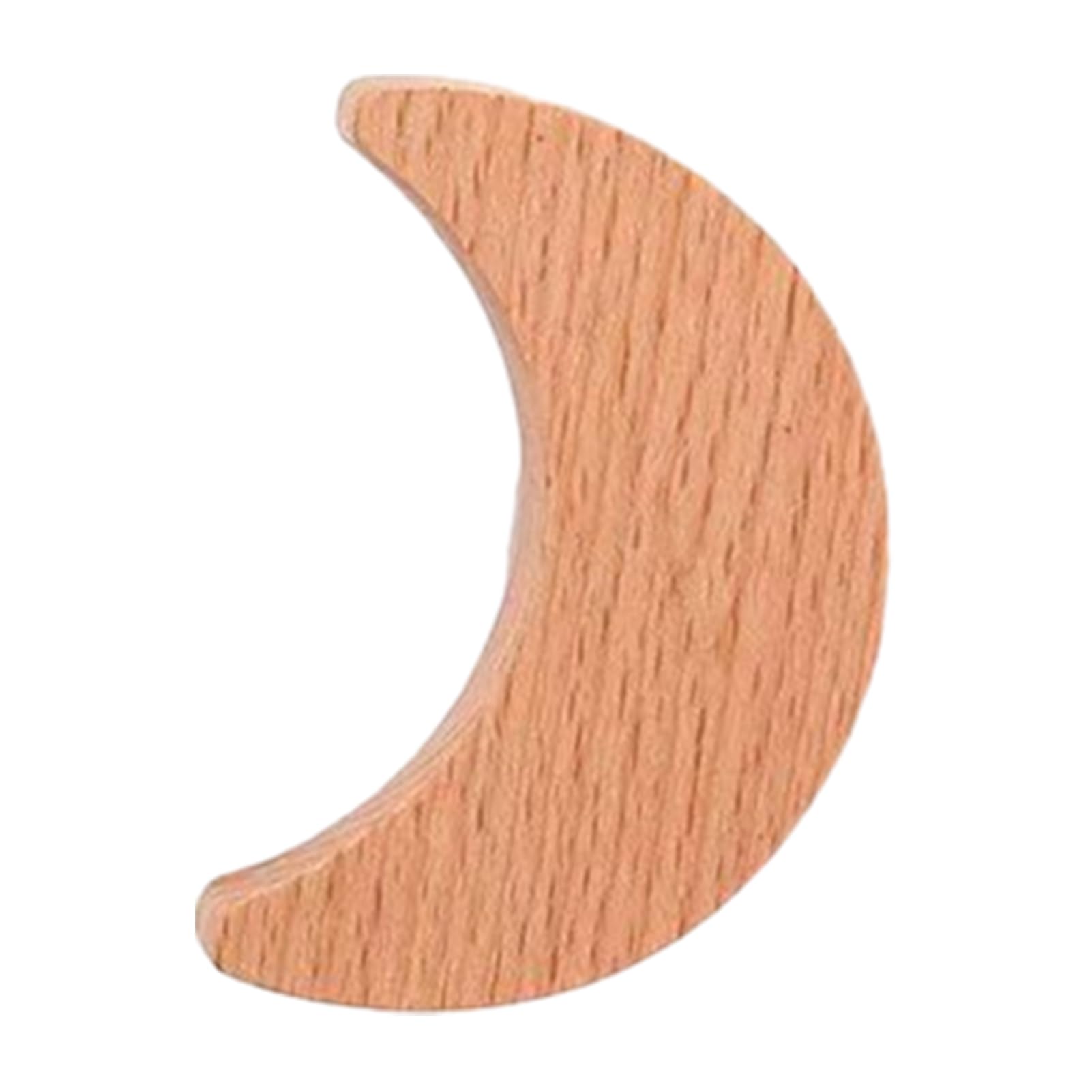Virelynx Wooden Wall Hook – Lightweight Adhesive Hook Natural Wood, Grain Design Hook for Kids Schoolbags Hats Scarves