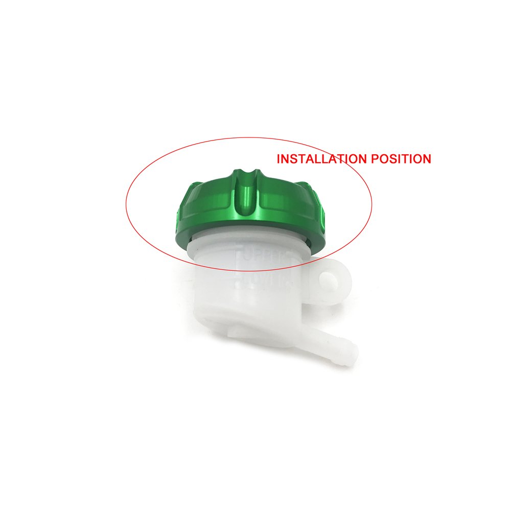 CNC Aluminum Rear Brake Fluid Reservoir Cap For Yamaha YZF-R1 (09-14), R6, R25, R3 - Anodized