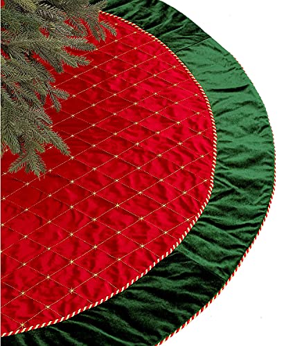 Holiday Lane Red Checker Tree Skirt