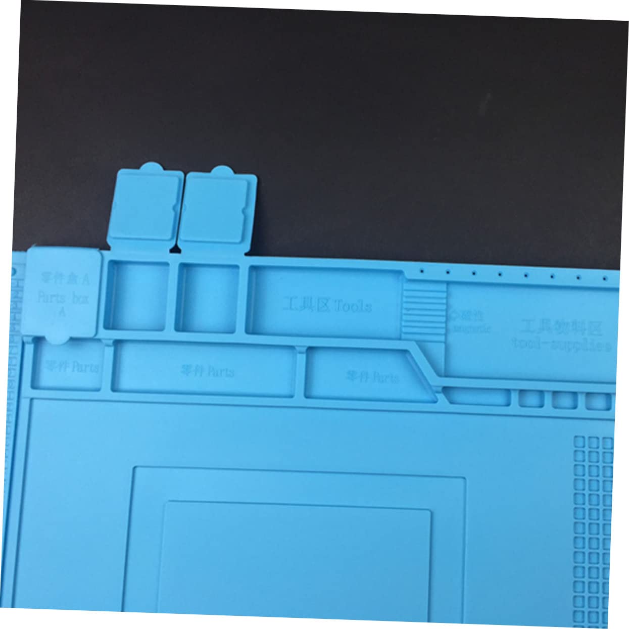 Tappetino da Riparazione in Silicone Resistente al Calore Blu