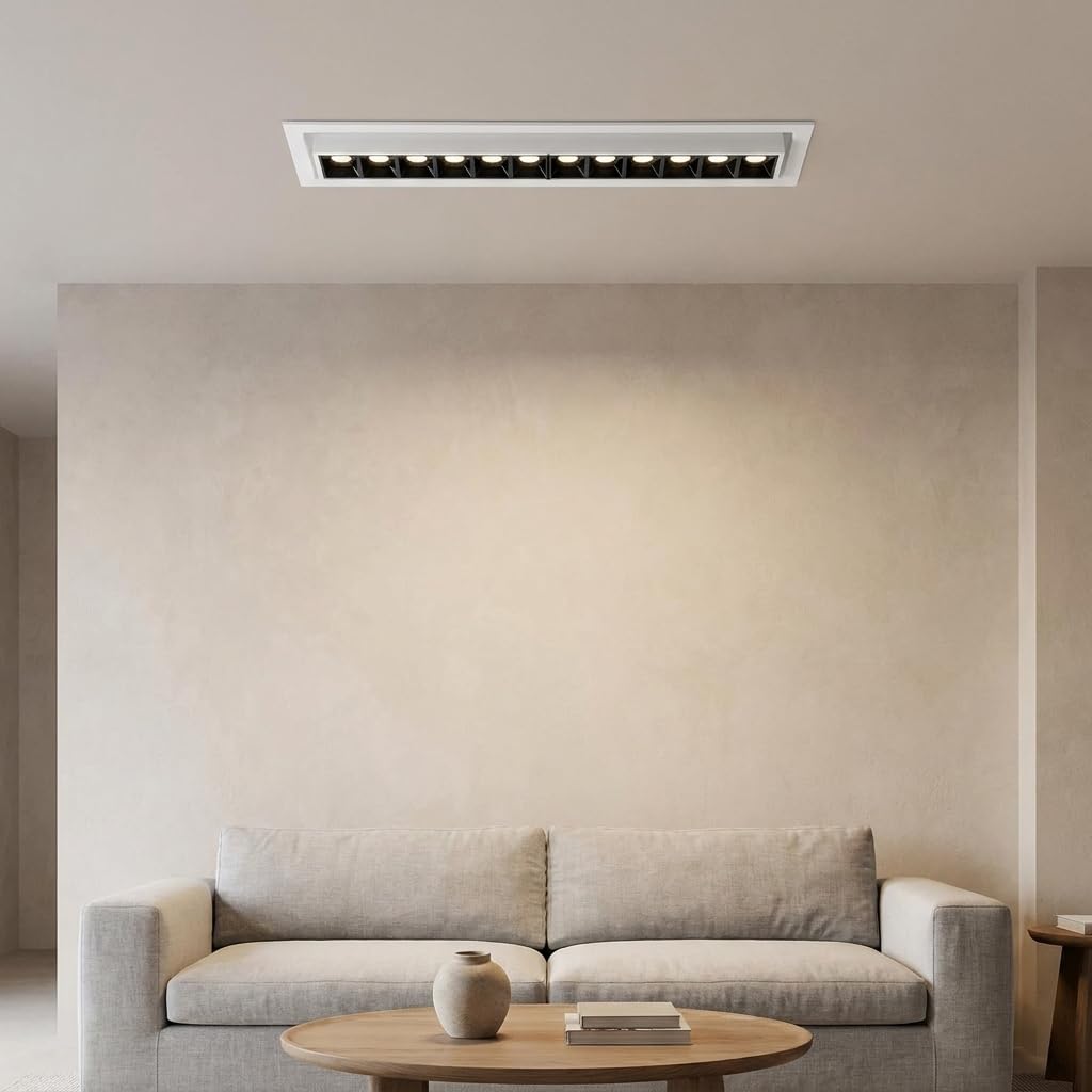 BARCELONA LED Foco Lineal LED Empotrable 20W Orientable CRI90 Blanco