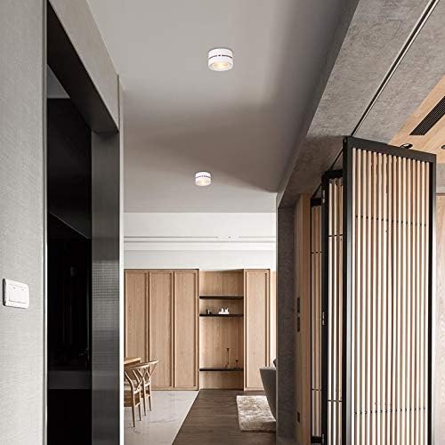 15W Foldable Color-temperature Adjustable COB LED Ceiling Downlight Spotlight Surface Mount Light Fixture Picture Wall Project White