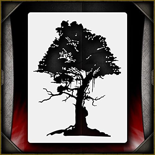 Oak Tree 3 AirSick Airbrush Stencil Template