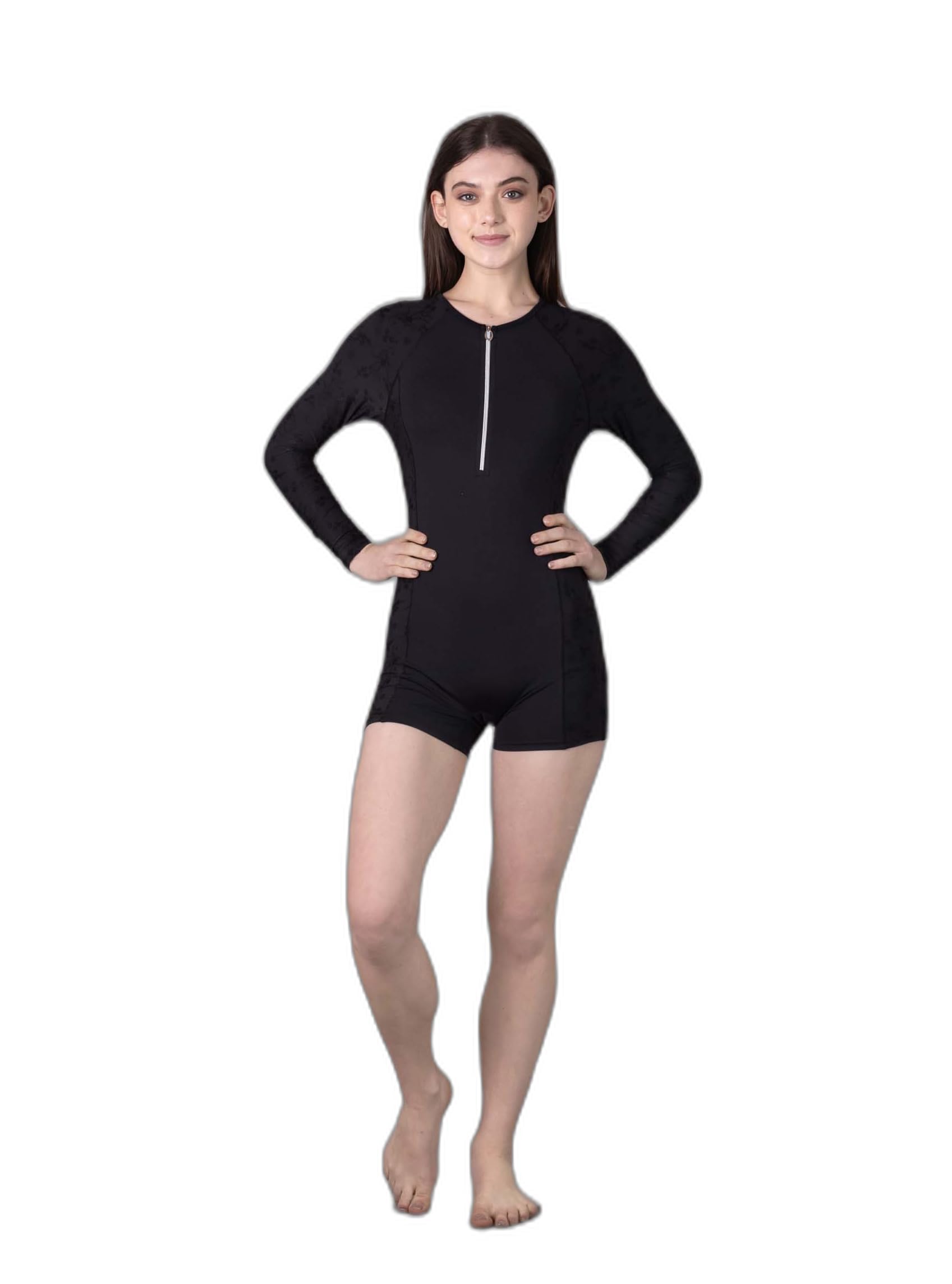keepfit Womens Rashguard Long Sleeves Padded Legsuit |Swimming Suit for Women-picture-51
