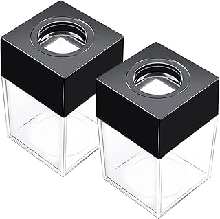 grwanpen® Extra Large Magnetic Paper Clip Dispenser – 500 Clip Capacity, Heavy-Duty Magnetic Desktop Organizer for Office, Home Office & School Supplies – Efficient Organization,Black,2-Pack