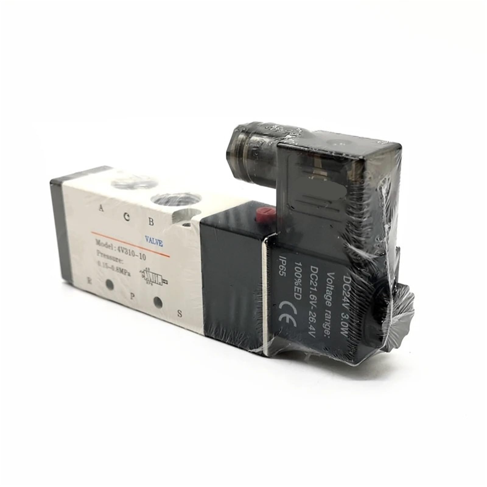 Jpvlcndj 4V31010a Ac220v 1Pc Solenoid Valve 4V310-10 Ac220v Dc24v Pt3/8'' 5 Port 2 Positions 4V31010a 4V31010b(4V31010a Ac220v)
