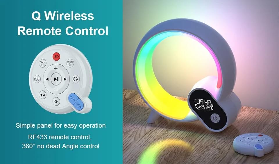 Wake up light met APP - digitale wekker slaapkamer - Lichtwekker - Nat