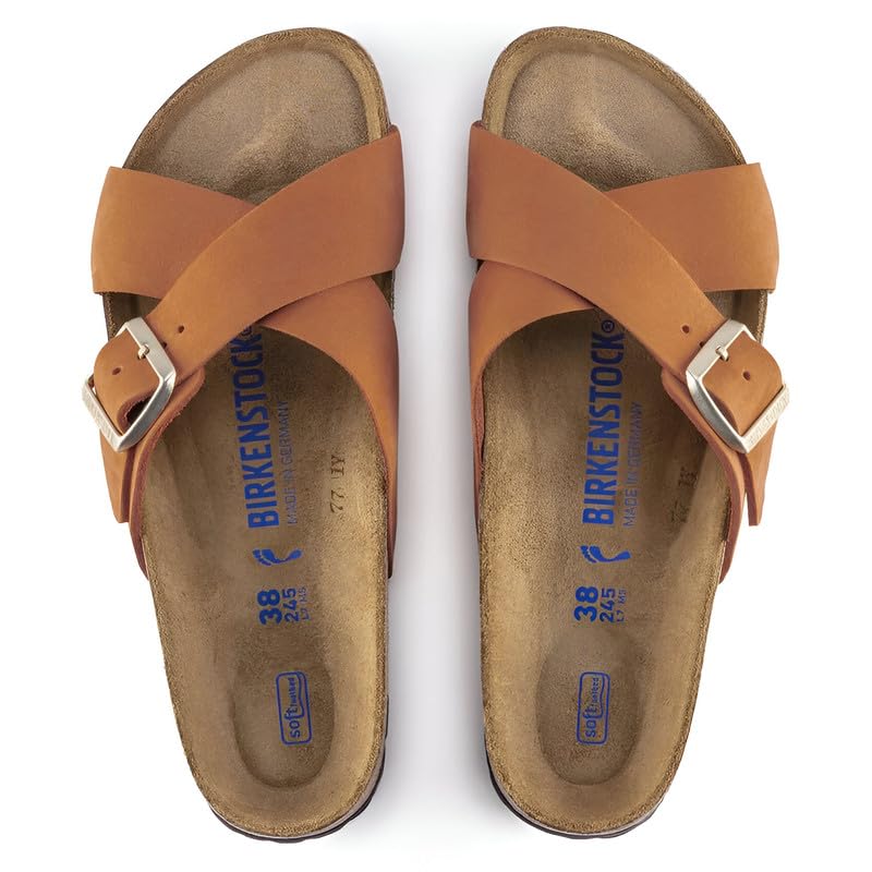 Birkenstock Siena Nubuck Sandals - Soft Footbed with Tasteful Urban Feel and Crossed Straps - Multiple Colors & Sizes2