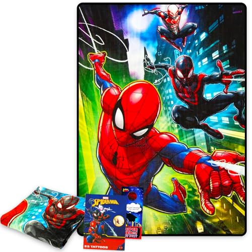Spider-Man Spiderman Fleece Blanket Set - Bundle with Soft Toddler