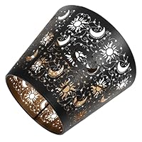 Amazon.co.jp: NUOLUX 金属 ランプ シェード、 鉄 花 太陽 月 影