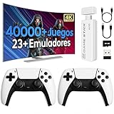 Consola Retro con +40.000 Juegos Arcade Integrados - VideoConsolas de los 90 y 2000: PSP, GameB, PS1, N64, SuperN, MegaD, NeoG, GameB Color, etc. +20 Emuladores - Game Stick Lite 4k - Incluye 2 Mandos