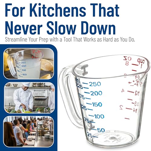 Vaso medidor plástico transparente 1 taza 8 oz miniatura 6