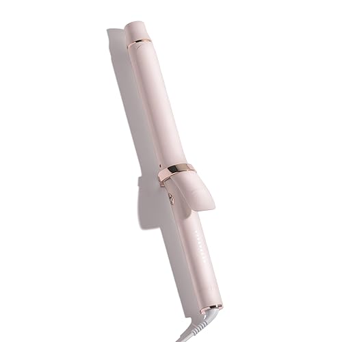 T3 SinglePass Curl X Extra-Long Barrel 1", 1.25", 1.5" Curling Iron with 9 Heat Settings and Ceramic Barrel for Fast Styling and Lasting Results on All Hair Types - 1.25" Clip Iron - Satin Blush