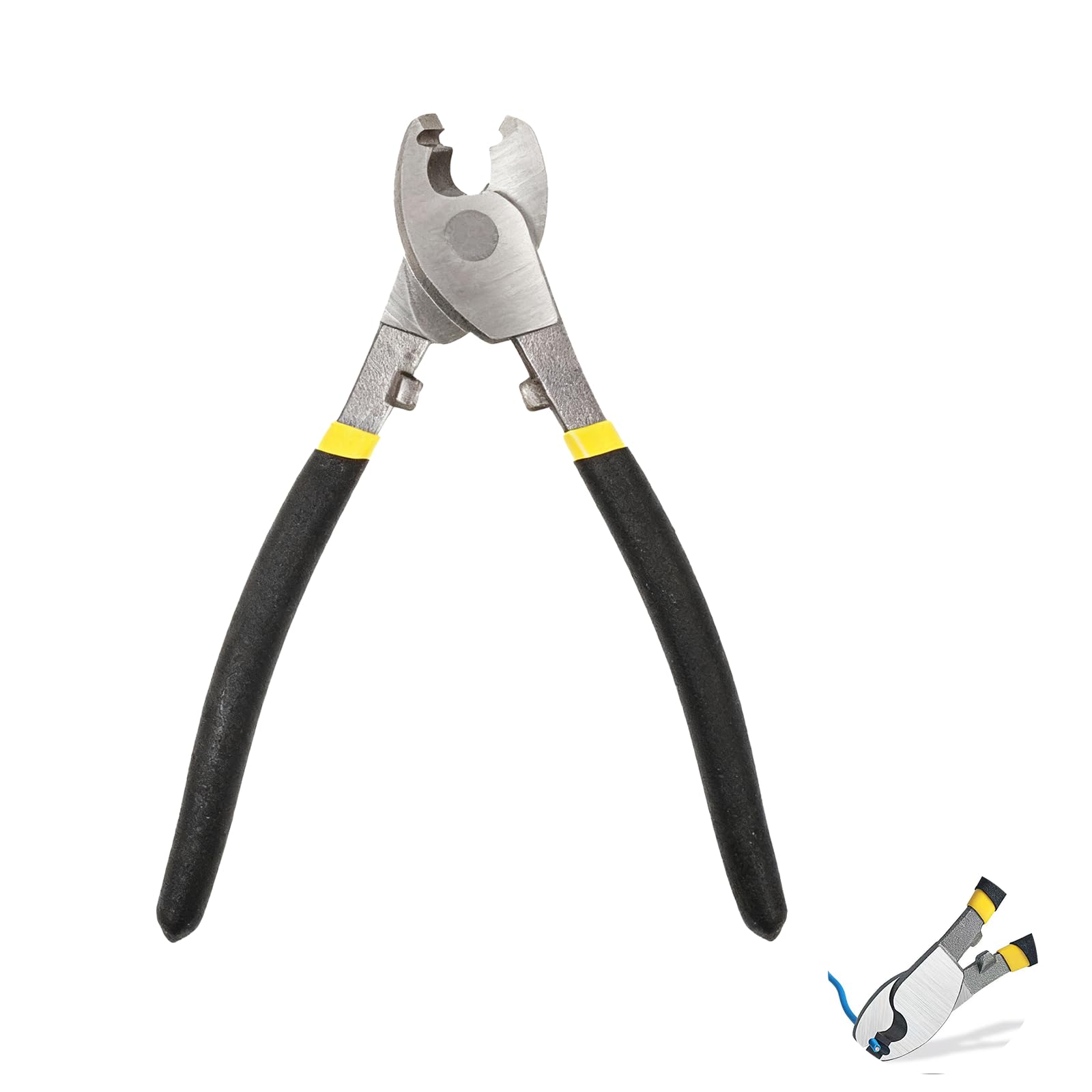 Cable Cutters, High Carbon Steel Cable Cutter 170 mm, Wire Cutters Small, Durable Hand Tools for Cutting Copper, Aluminium, and Electric Cables, Precision Cutting Tool Not for Bicycle Cable Use