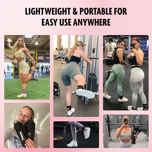 Image of DMoose Ankle Strap for Cable Machine - One Size Fit with Premium Padding, Workout Kickback Ankle Cuffs, Ankle Bands for Working Out, Booty Workouts, Leg Extension, Hip Abductors & Lower Body Exercises