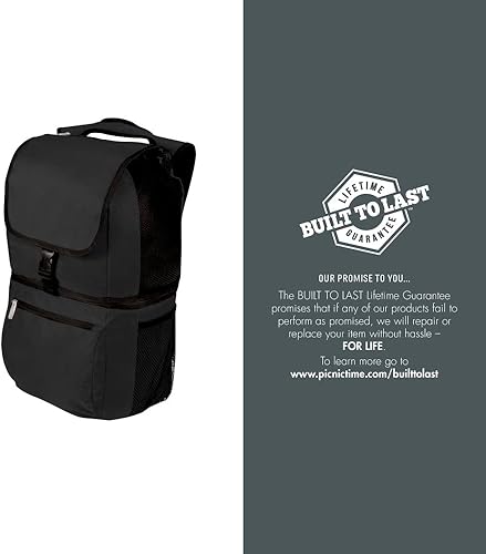 Miniatura 8 de PICNIC TIME NCAA TCU Horned Frogs Zuma - Mochila térmica aislada, color negro