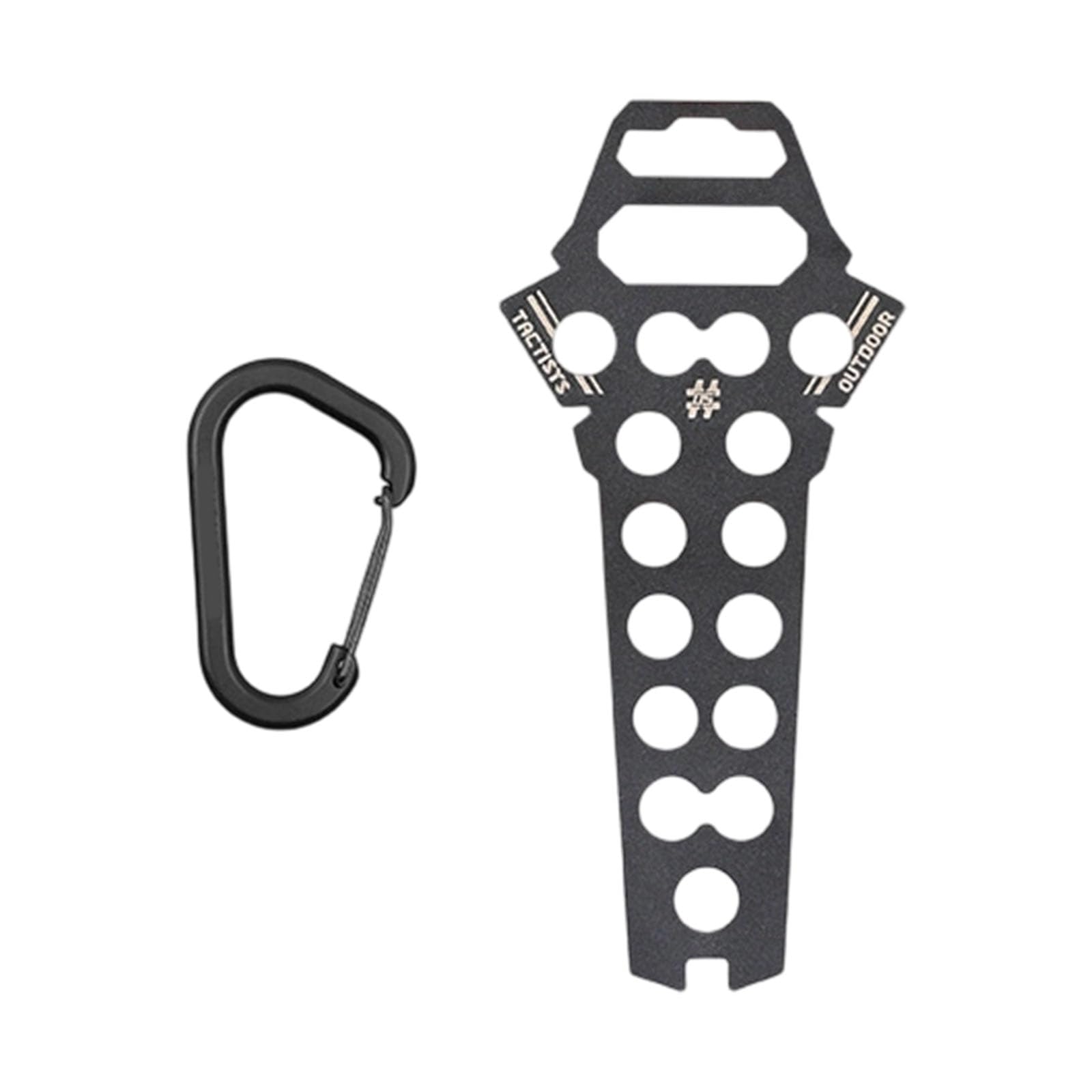 QIAOLIDA Stainless Steel Tent Stakes Storage Rack with Keychain Buckles Peg Organizers For Camping Hiking And Outdoor Activity
