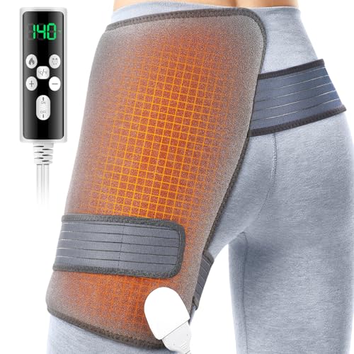 Hip Heating Pad for Hip Pain Relief, Electric Heating Pad for Sciatica Pain Relief Deep Tissue, Heated Hip Brace