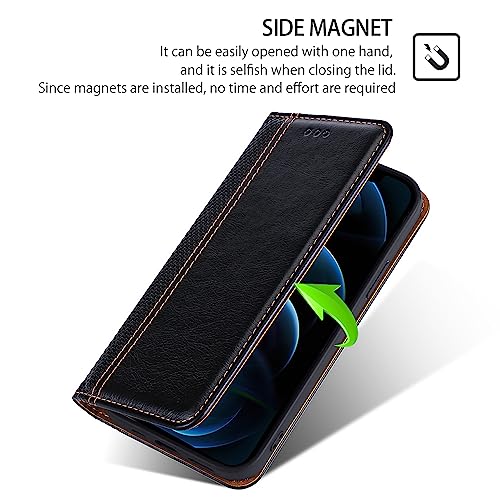 Arseaiy Case For Huawei Mate 20 Pro Flip Phone Case Shockproof Pu Leather Wallet Case Cover With Card Holder Kickstand Shell Black #TOP5