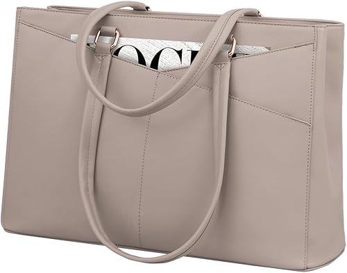 Vista 235 de LOVEVOOK Bolsa para computadora portátil para mujer, 15.6 pulgadas, bolsa de mano para computadora portátil, bolsa de trabajo para profesores, bolsa