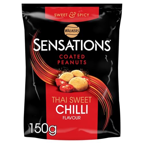 Walkers Sensations Thai Sweet Chilli Coated Sharing Peanuts 150g