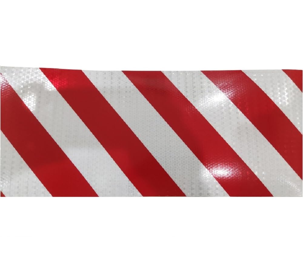 20 CM × 3 M Ruban Réfléchissant Blanc Rouge Nuit Avertissement De Sécurité Bande De Visibilité Film Autocollant Autocollant Réfléchissant Ruban D'avertissement (2)