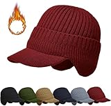 Photo Gallery aicoyiu cappello elastico caldo per la protezione delle orecchie, lavorato a maglia, cappello lavorato a maglia con tesa, protezione calda per le orecchie, berretto spesso in peluche per uomini e Photo Gallery aicoyiu cappello elastico caldo per la protezione delle orecchie, lavorato a maglia, cappello lavorato a maglia con tesa, protezione calda per le orecchie, berretto spesso in peluche per uomini e