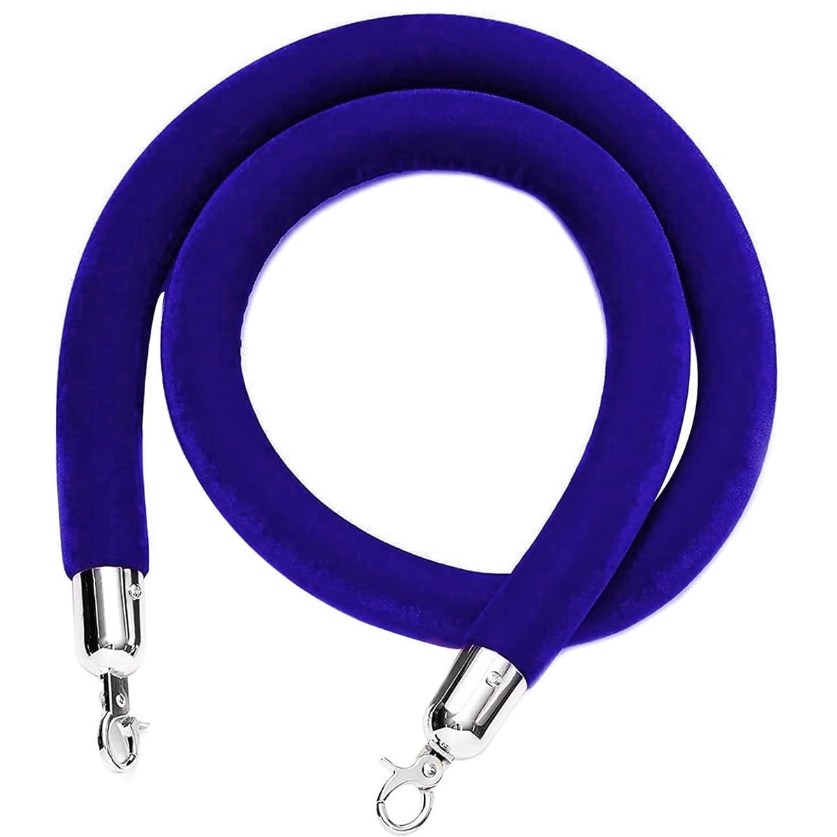 GLDYTVF VIP Velvet Rope Barrier StandThick 2.5m (8.2ft) Blue Stanchion Queue System for Hotels Hospitals Banks & Event Crowd Control