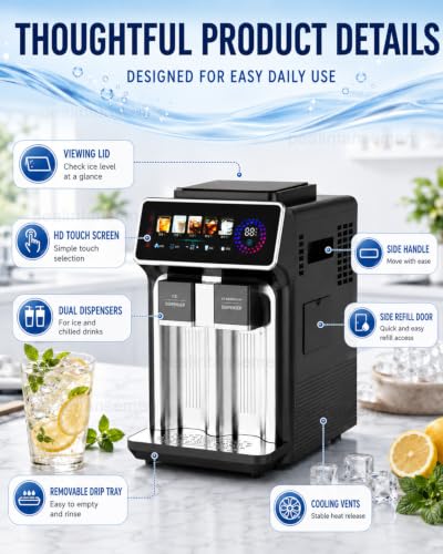 Máquina de hacer hielo portátil 3 en 1 para mostrador miniatura 5