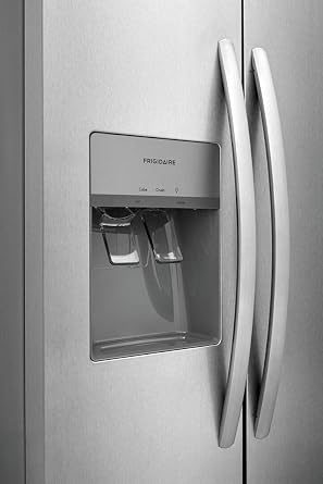 Frigidaire 33 Side-by-Side Refrigerator with 22.2 cu. ft. Total Capacity, Air Filter, LED Interior Lighting, Ice Maker in Stainless Steel