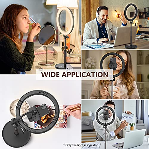 Coniya VL120C Tragbares Desktop-Ringlicht LED-Fotogre-Videolicht Zweifarbige Temperatur 3000K-6500K Einstellbare… – Bild 7
