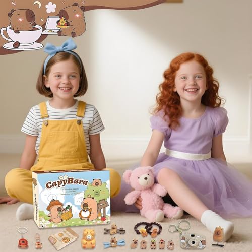Capybara boîte aveugle 17 cases avec bijoux fille et chaussettes - 5