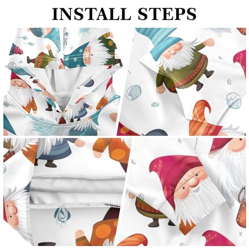 Kids Hoodies Sweaters Christmas Gnome Dwarfs Hooded Sweatshirts with Big Pockets for Boys Girls B04000253