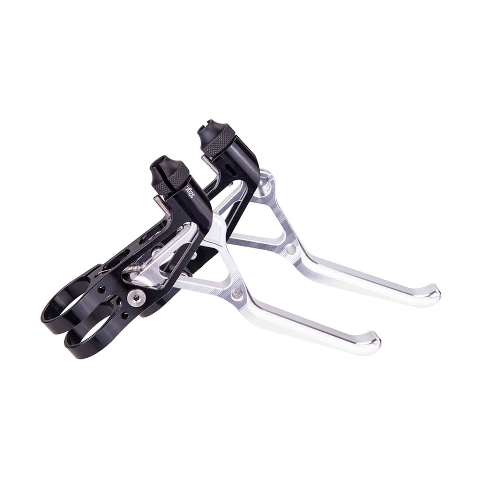 Generico 1 Paio di Leve Freno A V Cave in Alluminio Ultraleggero for Bici Pieghevole MTB BMX