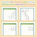 PraxiKidy 12 Pack Long Division Dry Erase Card Chart,12