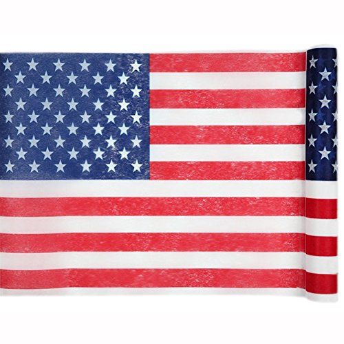 PARTY DISCOUNT Tischläufer USA, 30cm x 5m