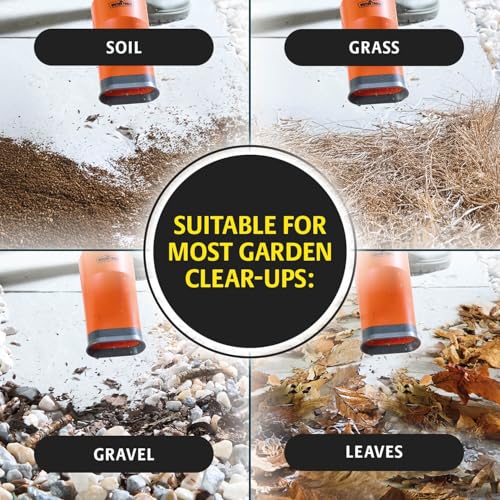 Coopers of Stortford - Turbo Air Broom Cordless Leaf Blower - Lightweight 600g Jet Air Sweeper with Rechargeable USB - Clears Patios Driveways Decking - Includes Extension Pole - Image 9