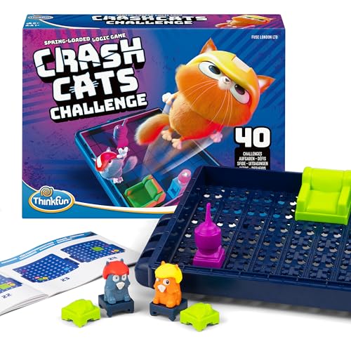 ThinkFun Crash Cats Challenge - Logikspiel ab 8 Jahre