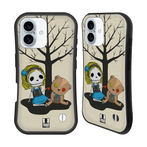 Head Case Designs Tea Time Teschi Bambini Custodia Cover Ibrida Compatibile con Apple iPhone 16