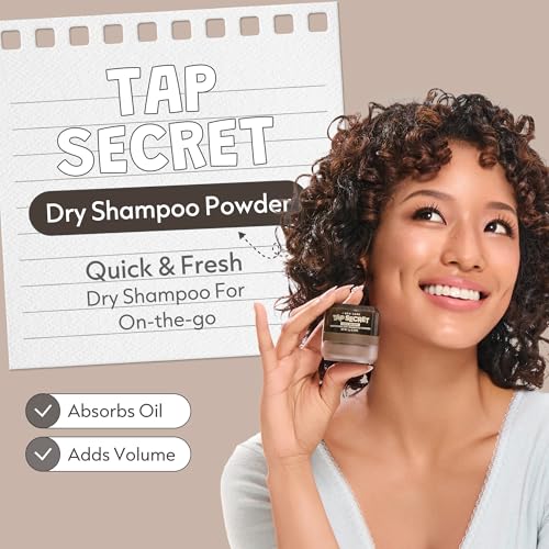 Image of I DEW CARE Tap Secret Mattifying Dry Shampoo Powder - Dark Brown V2